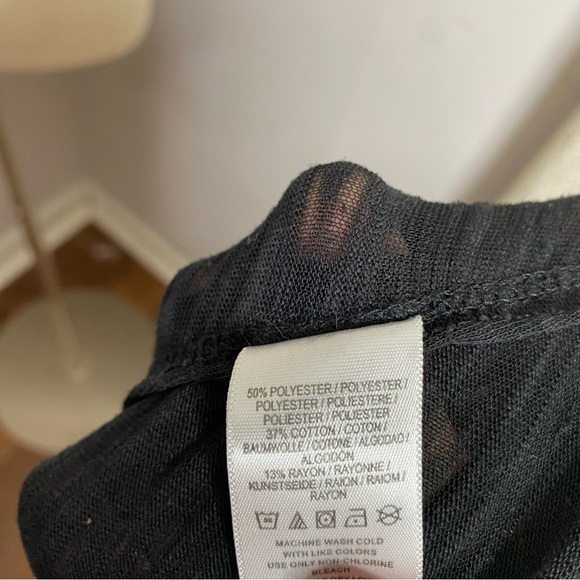 Free People We The Free Black Sheer Top Size S - Picture 7 of 7